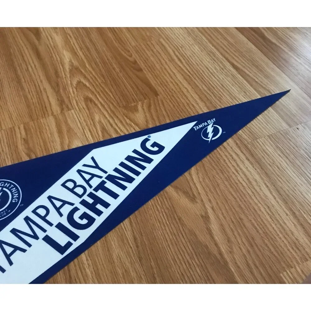 Tampa Bay Lightning Pennant NHL WinCraft Felt 12" X 30" - Picture 3 of 8